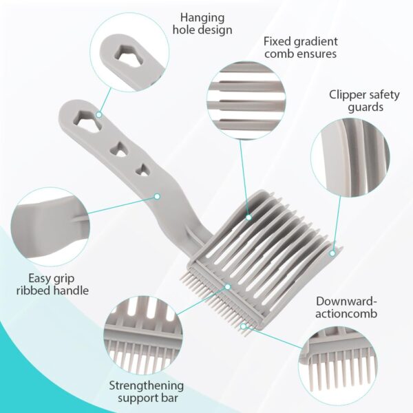 Professional Salon & Barber Fade Comb Set for Men 2pcs - Image 10