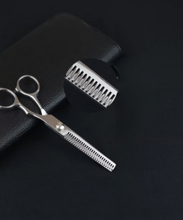 HairStylist Professional Salon & Barber 5.5 Thinning Scissors - Silver - Image 6