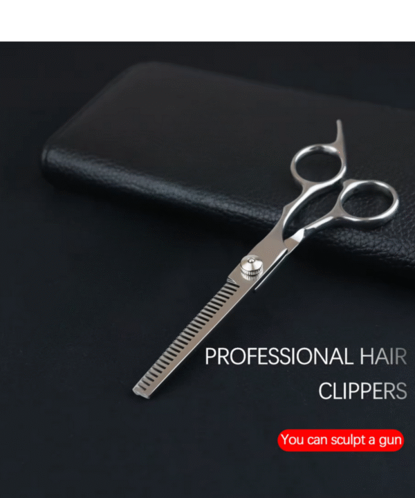 HairStylist Professional Salon & Barber 5.5 Thinning Scissors - Silver - Image 7
