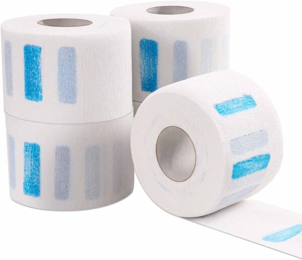 Disposable Barber & Salon Stretchy Paper Neck Tape Roll Strips for Haircut Styling - White - Image 4