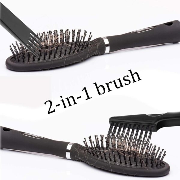 Hair Brush Cleaning Tool Comb Cleaner and Mini Remover Kit - Black 2 Piece - Image 3