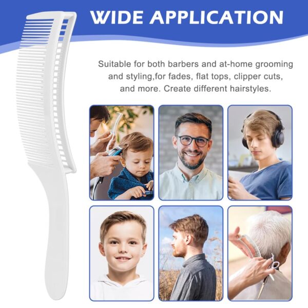 Dual-Layer Positioning Fade Curved Barber Hair Cutting Comb DIY Kit Professional Adjustable Barber Fade Hair Cutting Curved Design Positioning Comb Hair Clipper Comb - Image 7
