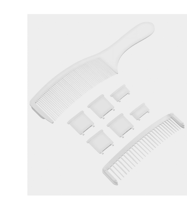 Dual-Layer Positioning Fade Curved Barber Hair Cutting Comb DIY Kit Professional Adjustable Barber Fade Hair Cutting Curved Design Positioning Comb Hair Clipper Comb - Image 3