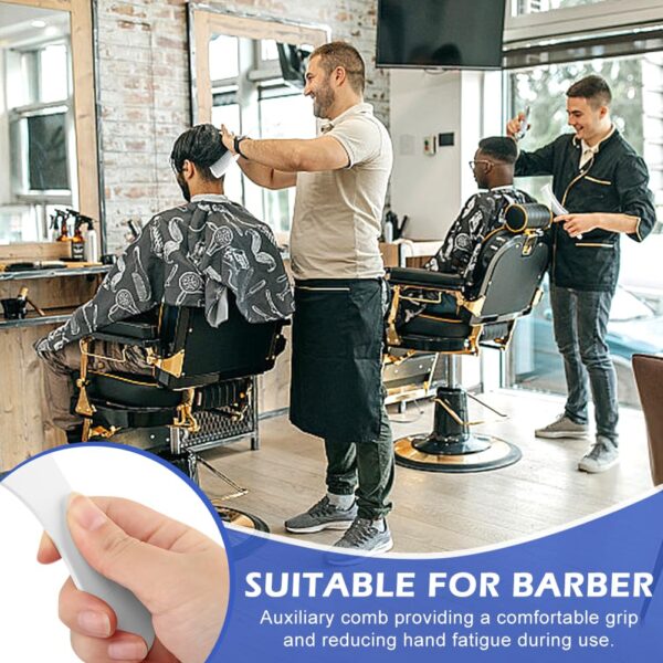 Dual-Layer Positioning Fade Curved Barber Hair Cutting Comb DIY Kit Professional Adjustable Barber Fade Hair Cutting Curved Design Positioning Comb Hair Clipper Comb - Image 8