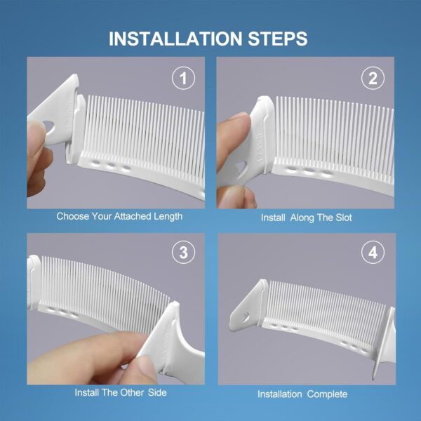 Dual-Layer Positioning Fade Curved Barber Hair Cutting Comb DIY Kit Professional Adjustable Barber Fade Hair Cutting Curved Design Positioning Comb Hair Clipper Comb - Image 13