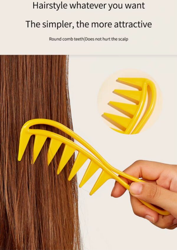 Wide Tooth Shark Comb for Barber & Salon Hairstylists Candy Color Range for Curly & Straight Wet Hair - Image 18