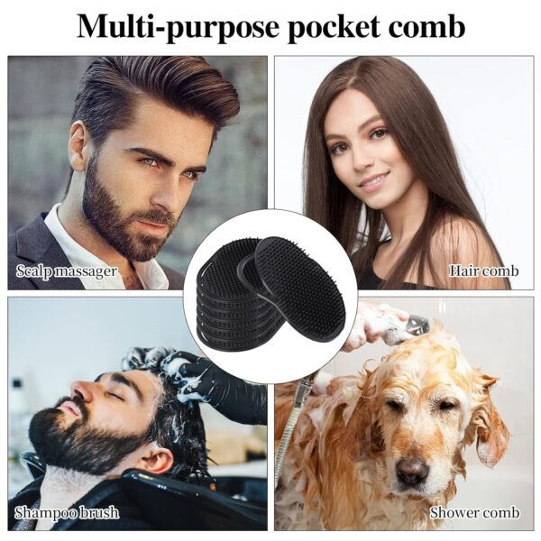 Shampoo and Massage Hairbrush Comb, Scalp Massager and Pet Grooming 2Pack - Image 18
