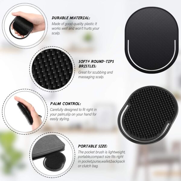 Shampoo and Massage Hairbrush Comb, Scalp Massager and Pet Grooming 2Pack - Image 19