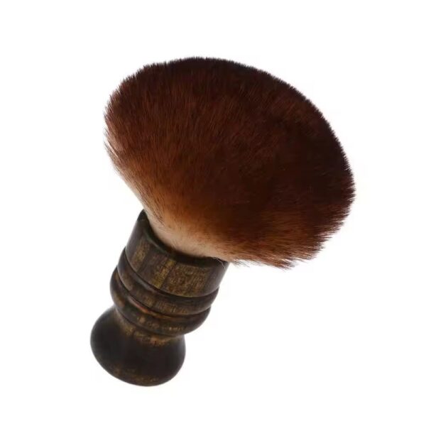 Professional Hairstylist Neck & Face Cleaning Duster Brush - Wooden - Image 4
