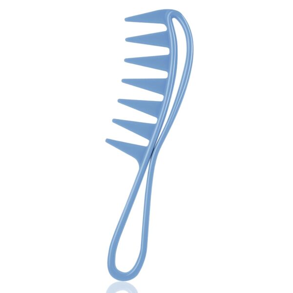 Wide Tooth Shark Comb for Barber & Salon Hairstylists Candy Color Range for Curly & Straight Wet Hair - Image 4