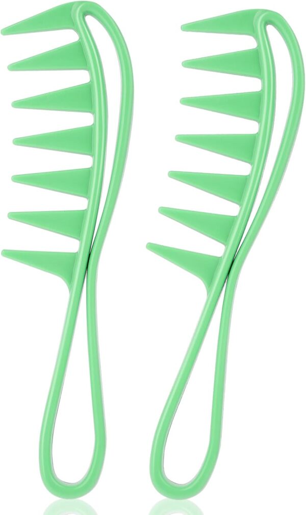 Wide Tooth Shark Comb for Barber & Salon Hairstylists Candy Color Range for Curly & Straight Wet Hair - Image 9