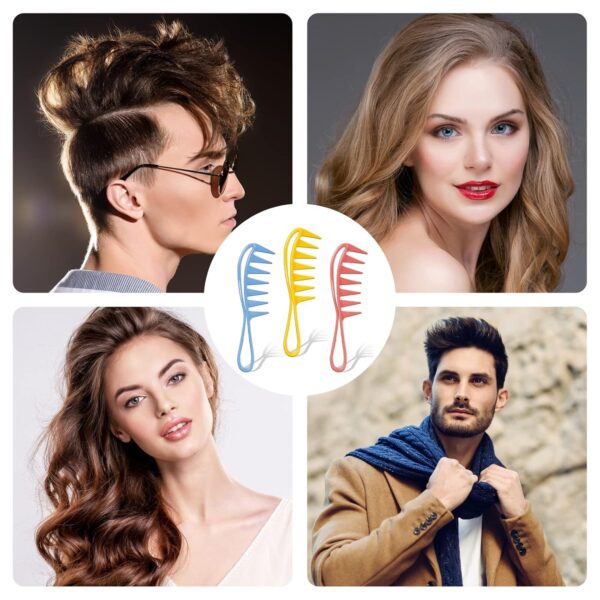 Wide Tooth Shark Comb for Barber & Salon Hairstylists Candy Color Range for Curly & Straight Wet Hair - Image 11