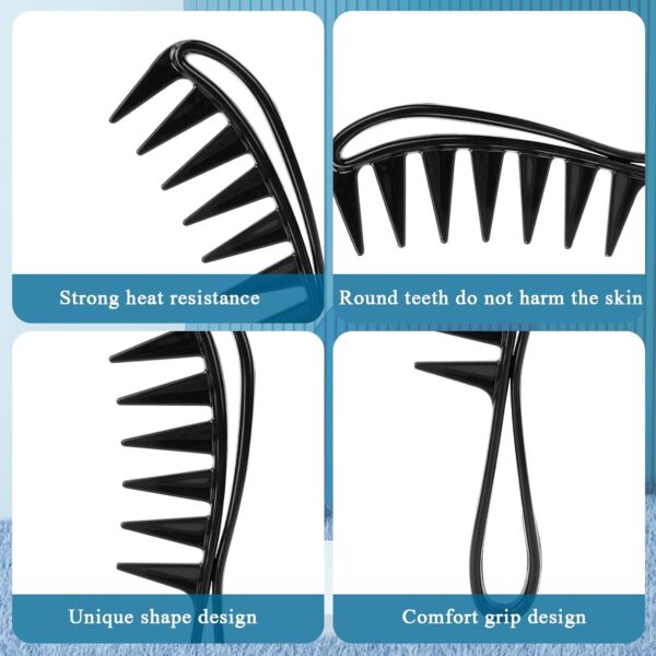 Wide Tooth Shark Comb for Barber & Salon Hairstylists - Image 10