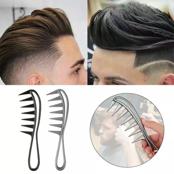 Wide Tooth Shark Comb for Barber & Salon Hairstylists - Image 6
