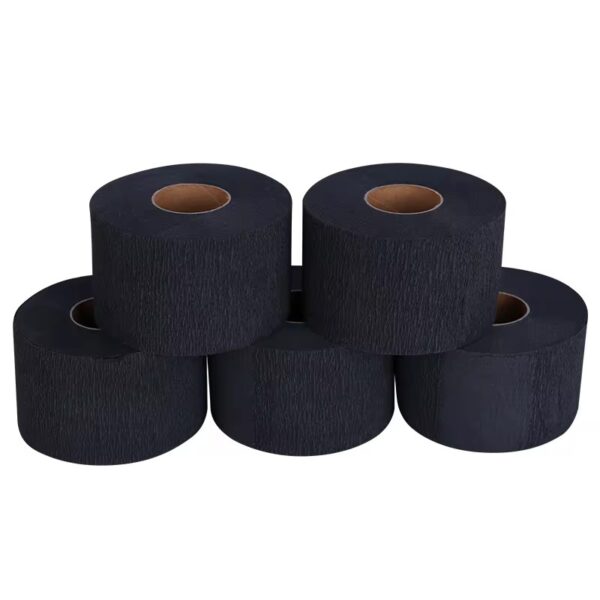 Disposable Barber & Salon Stretchy Paper Neck Roll Strips Haircut Styling - Black - Image 4