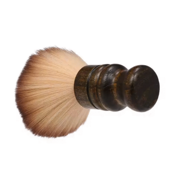 Professional Hairstylist Neck & Face Cleaning Duster Brush - Wooden - Image 6